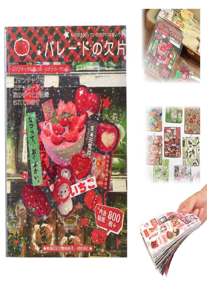 GLECTG Japanese Manga Style Sticker Book, 45 Sheets Romantic Memory Series with 800+ Cute Designs, Japanese Aesthetic Stickers for DIY Scrapbooking Journaling Diary Notebooks - Image 1